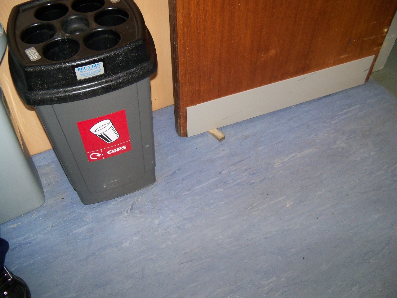 fire safety - fire door wedged open