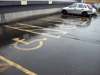 Sample parking for the disabled